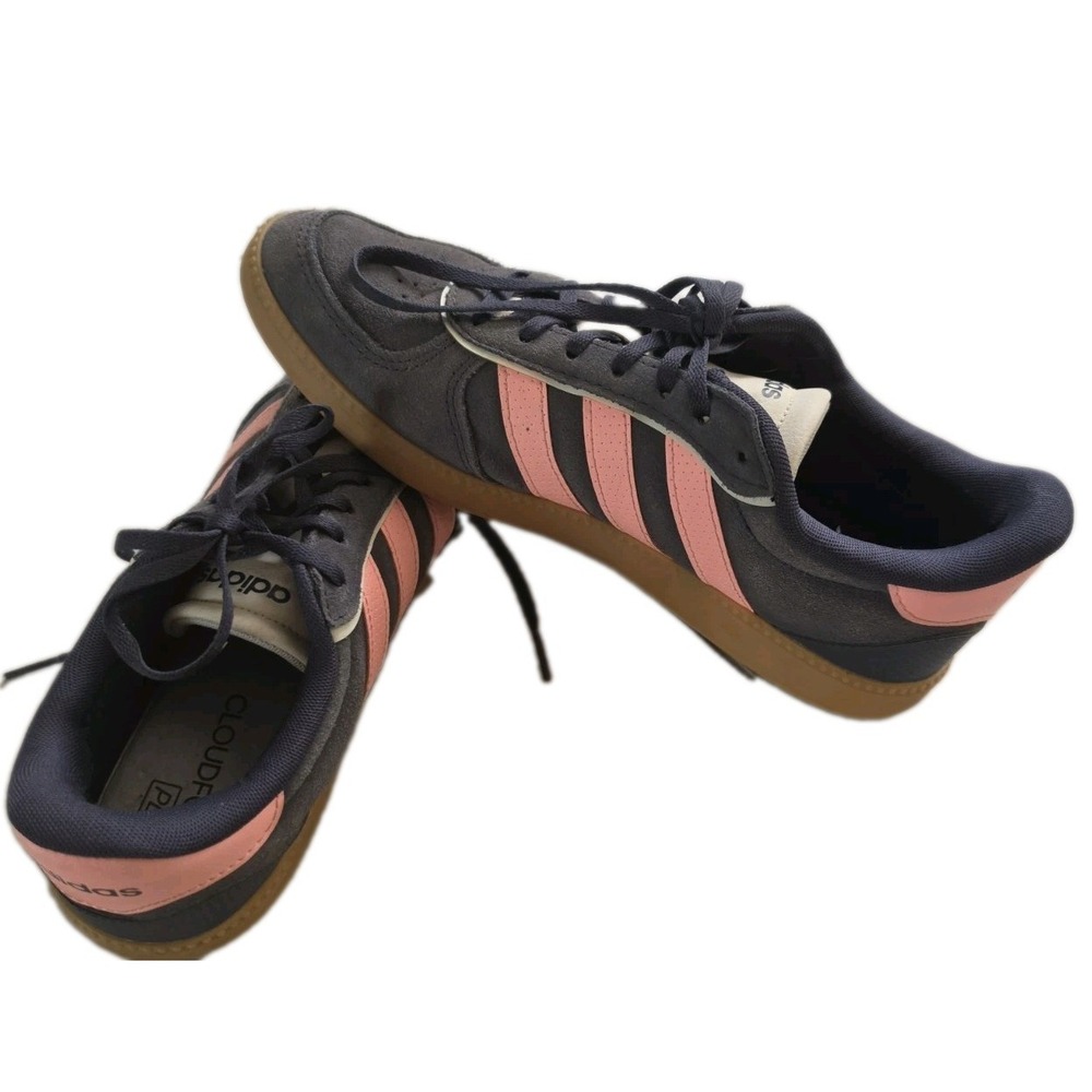 Adidas Breaknet Sleek Shoe Shadow Navy Pink Spark Superfoam Preppy Grunge SZ 10